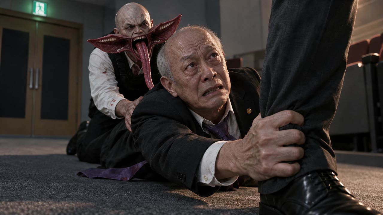 다리를 붙잡는 김갑수 의원